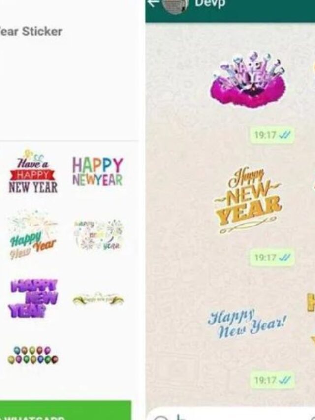 How to add Happy New Year 2023 stickers in WhatsApp & Instagram easily